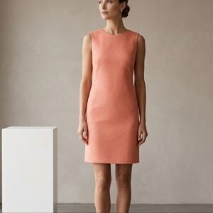 LK Bennett London DR Vina Shift Dress Popsicle Sz 4 US Jacquard Like New!